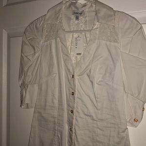 New Bebe white blouse